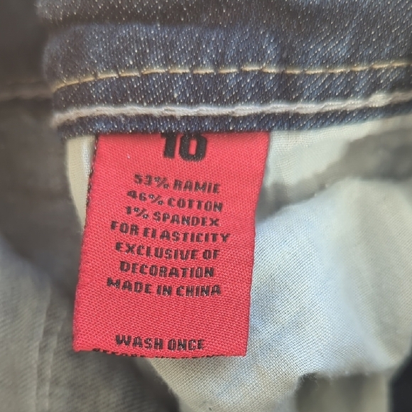 Zana Di Blue High Waist Denim Shorts Relaxed Fit - Picture 9 of 9